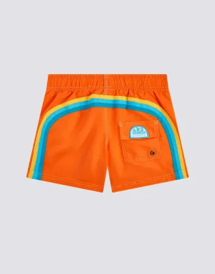 Sundek Swim Shorts With An Elasticated Waistband Sun Orange 02