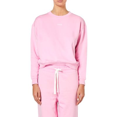SUNDEK ROUND NECK FLEECE-QUARTZ PINK