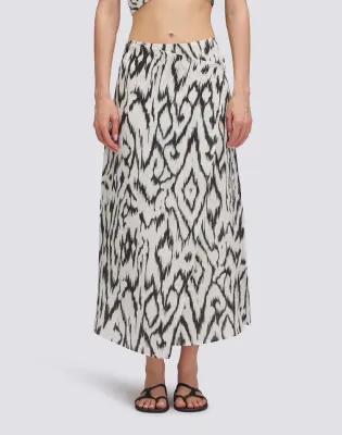 Sundek Women Long Linen Skirt