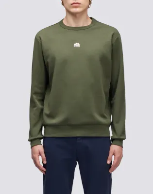 Sundek Men Dark Green Crew Neck Sweatshirt