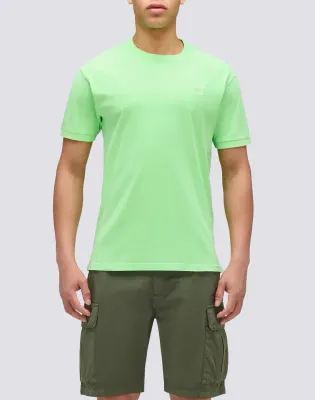 Sundek Men Fluo Green New Day Crew Neck T-Shirt