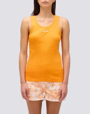 Sundek Women Lulo Ribbed Tank Top with Embroidered Logo