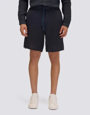 Sundek Men Navy Linen Walkshorts