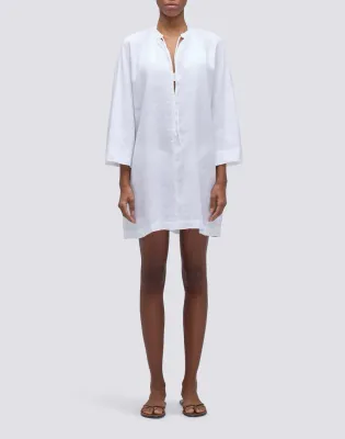 Sundek Women White Short Linen Dress