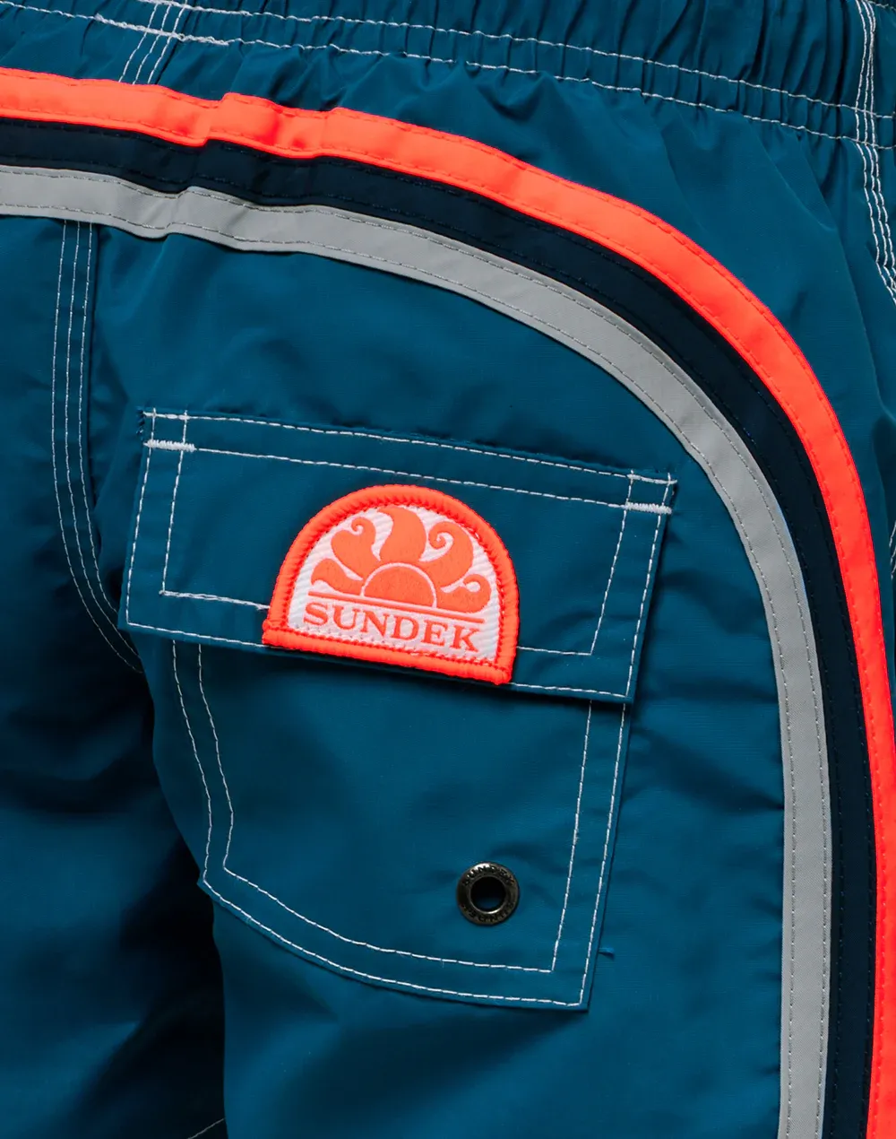 SUNDEK MEN'S SHORT SWIM TRUNKS-AEGEAN BLUE 01