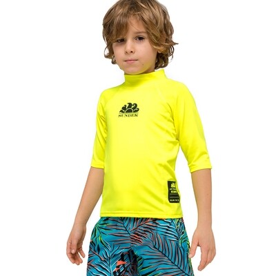 SUNDEK LOGO S/S -RASH GUARD WOW