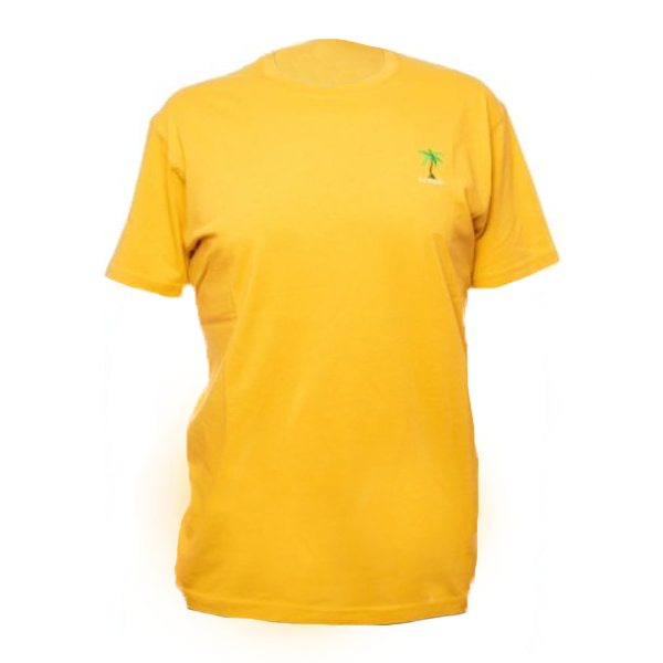 SUNDEK MEN MINI PALM-T-SHIRT S - GOLDEN YELLOW