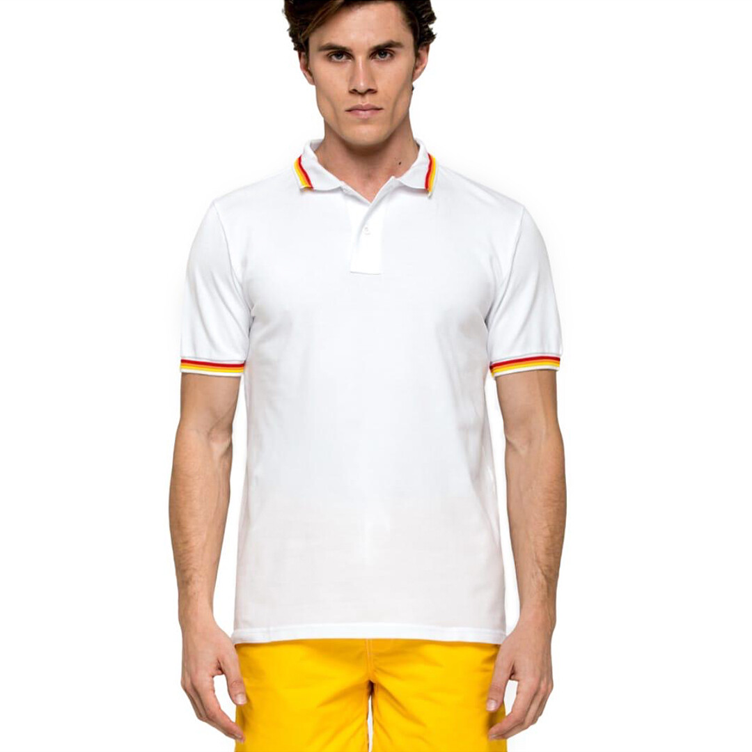 Men's Brice Polo Collar Shirt - Vintage White