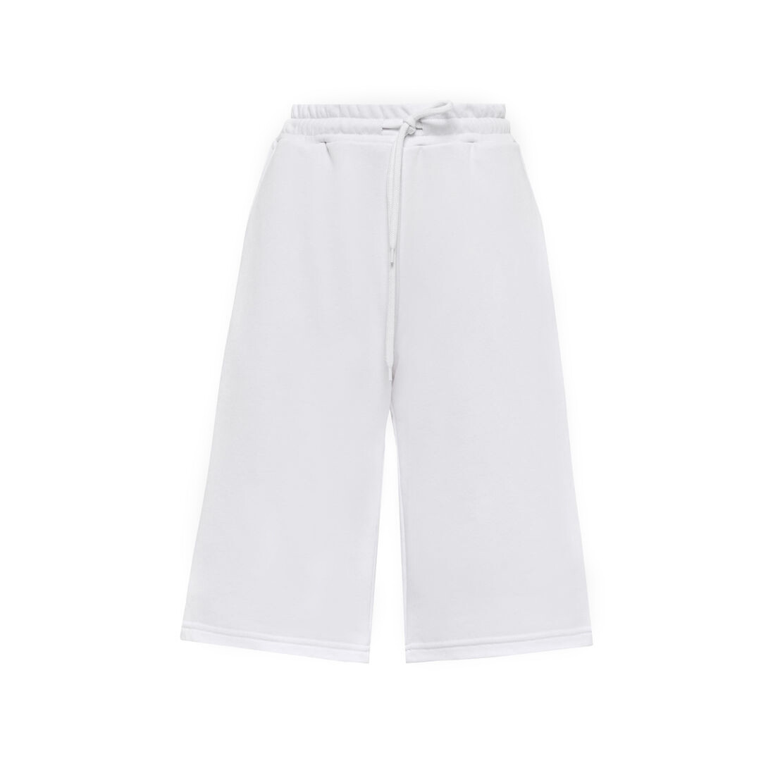 SUNDEK CALYPSO-CROPPED SWEAT PANT WHITE