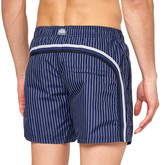 SUNDEK STRETCH WAIST SWIM TRUNKS-NAVY 01
