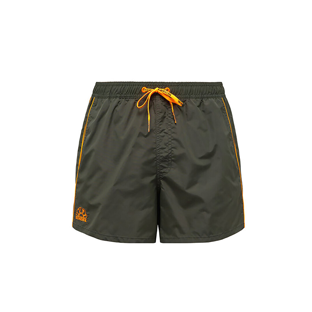 Sundek Men's Coltrane BS/Elastic Waist 13" Piping, Pocket,Sundek Lace - Dark AR. Green #2