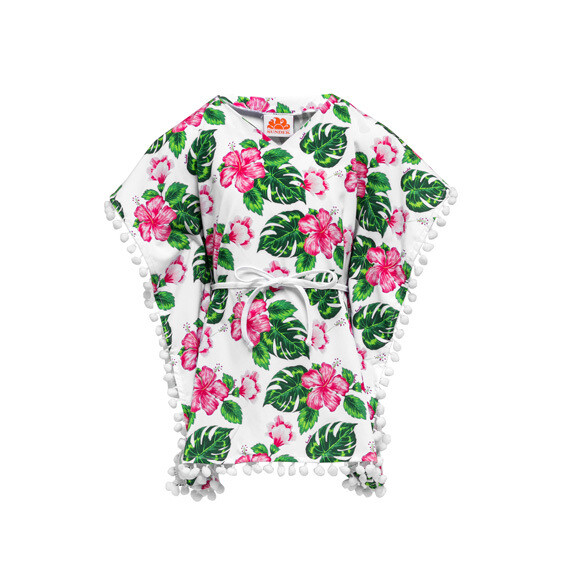 SLEEVELESS KAFTAN-WHITE