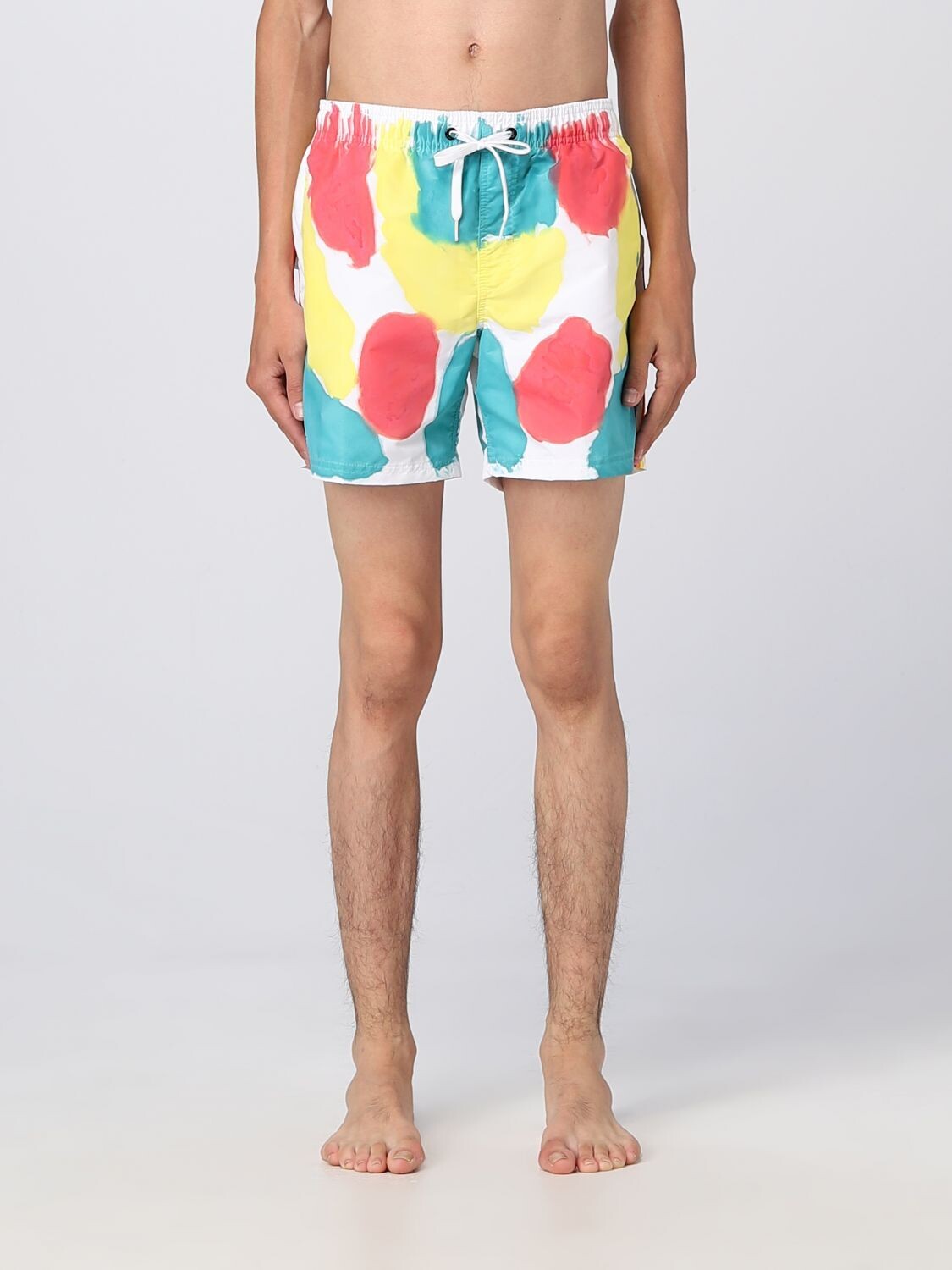 SUNDEK GOLDEN WAVE MAN TIE &amp; DYE SWIM TRUNKS-MULTICOLOR