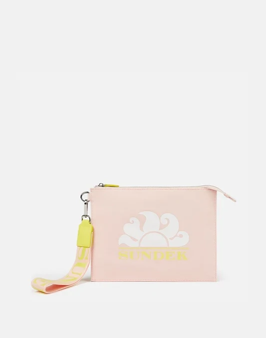 SUNDEK GOLDEN WAVE CANVAS CLUTCH(POUCH)-AVOCADO