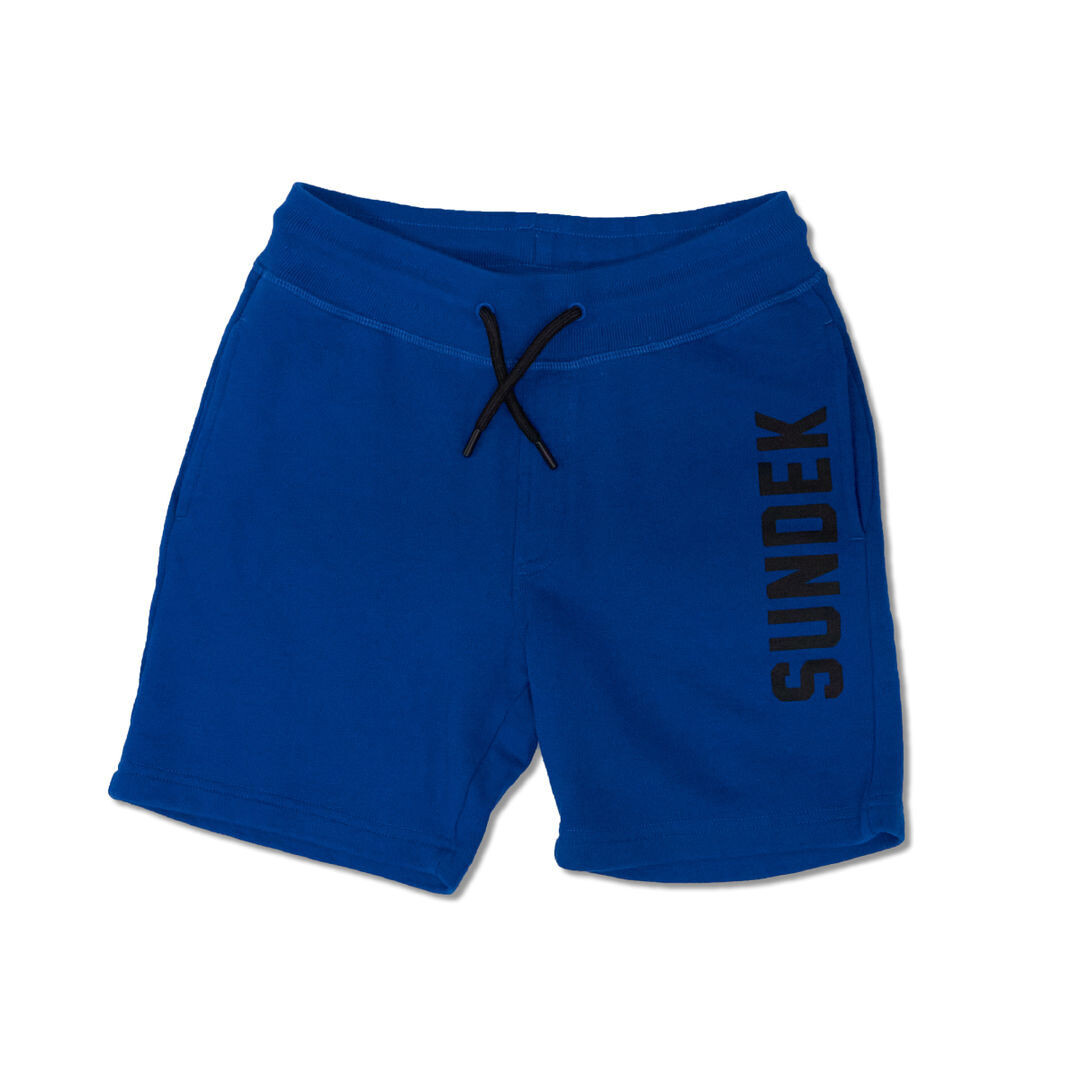 Boy's Mini Sundek Print Walkshort - Snorkel Blue
