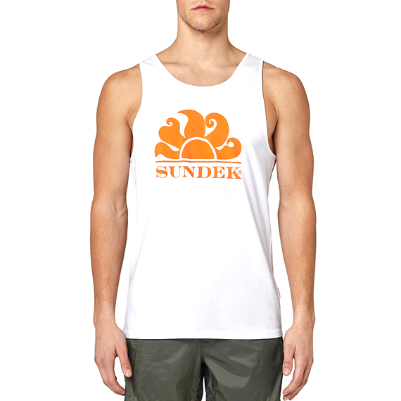 SLEEVELESS TOP-WHITE