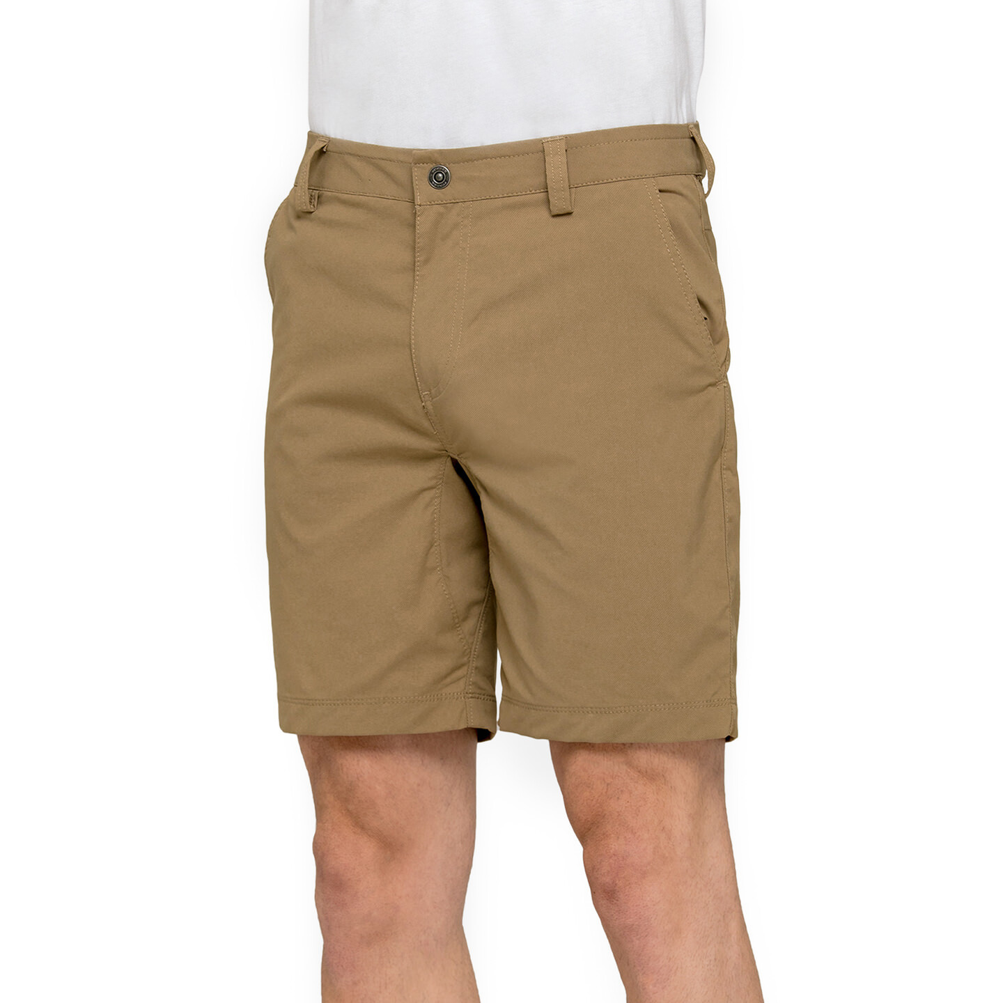Sundek Men Addi Walk Short With Snap, Slanted Pockets, RB Pocket - Khaki