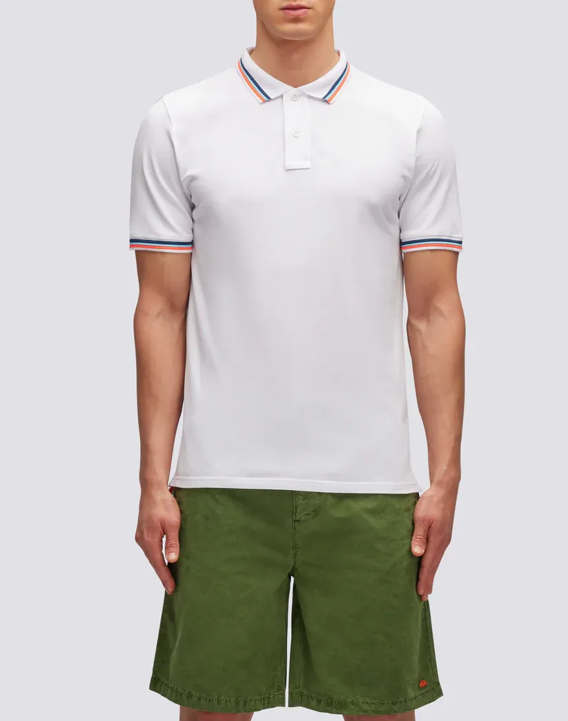 SUNDEK MEN BRICE POLO T-SHIRT WHITE