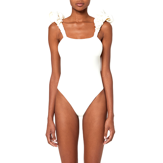 GOLDEN WAVE WOMEN'S SWIM SUIT-OFFWHITE