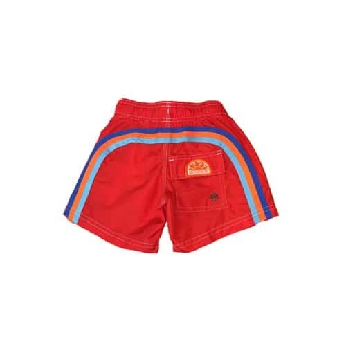 BOY'S SWIM TRUNKS-VINTAGE SCARLET #3