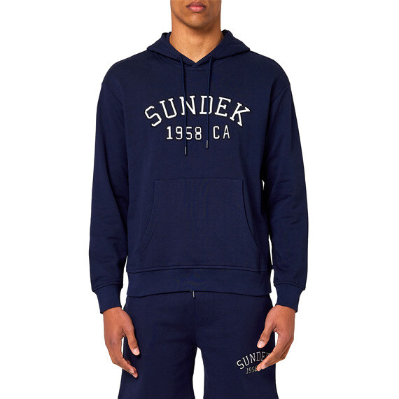 EMBROIDERED HOODIE-NAVY