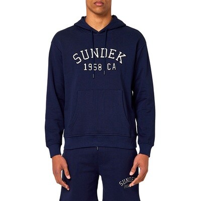 EMBROIDERED HOODIE-NAVY