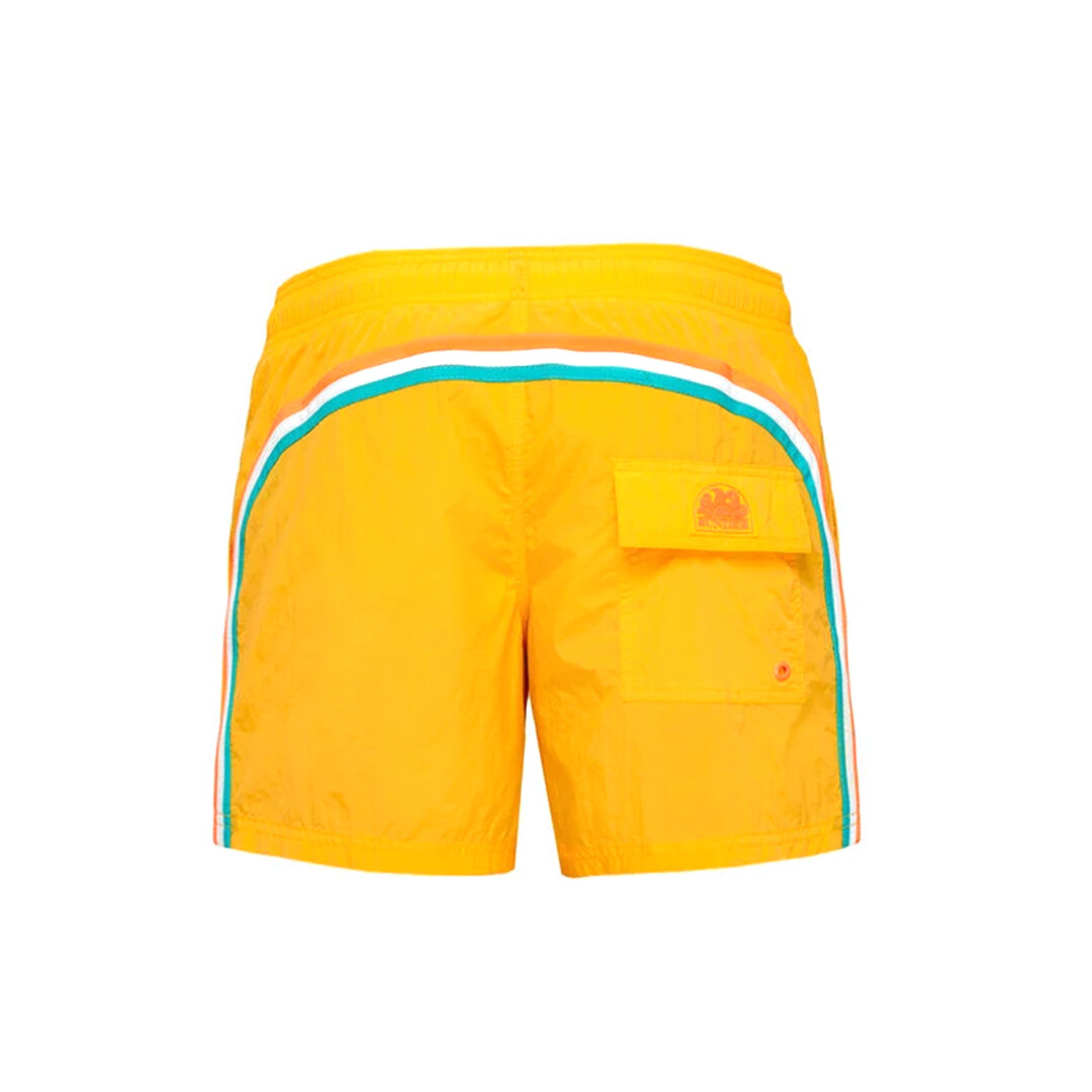 Sundek Men's BS/RB Elastic Waist 14" - Cyber Yellow