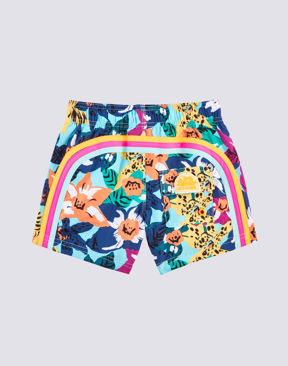 Repreve® Elasticated Waist Short Swimshorts With Nabis Bloom Print