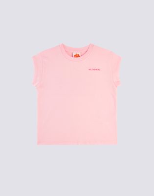 Sundek Girls Hibiscus T-Shirt With Degrade' Logo