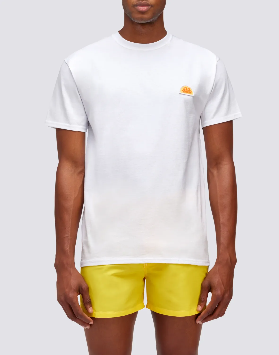 Sundek Men White T-Shirt With Heritage Patch