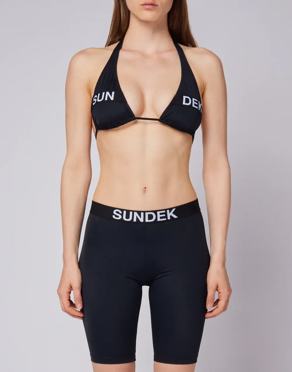 Sundek Women Jacquard Leggings With Logo Elastic