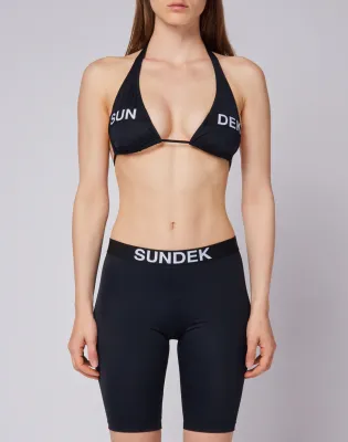 Sundek Women Jacquard Leggings With Logo Elastic