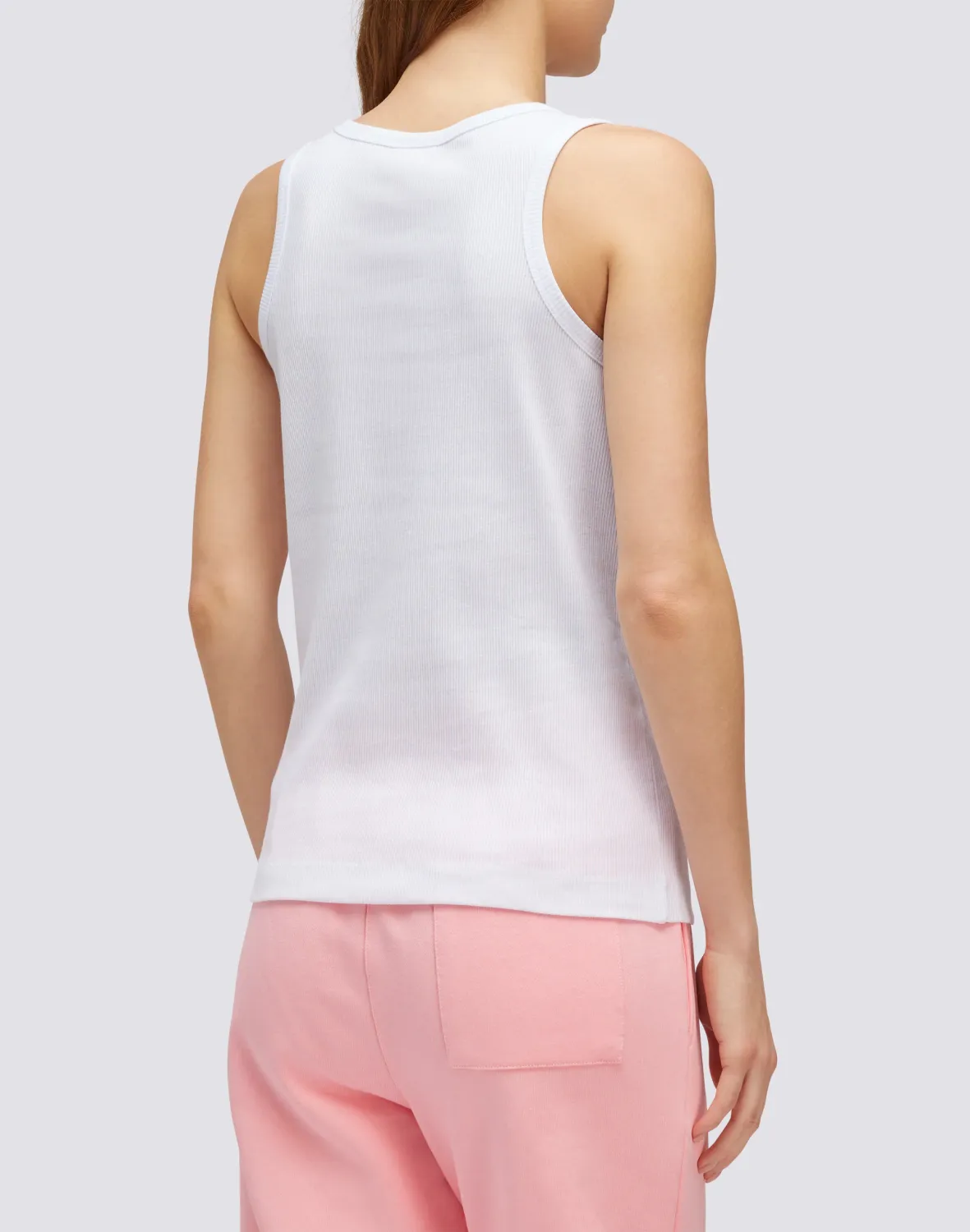 Sundek Ribbed Tank Top With Embroidered Logo