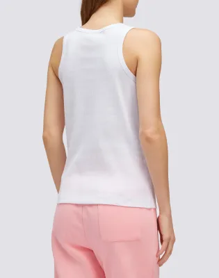 Sundek Ribbed Tank Top With Embroidered Logo