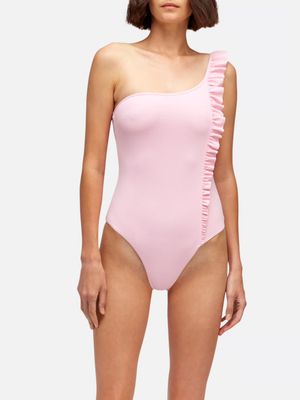 Sundek Women Lillibeth One-Shoulder Piquet One-Piece Swimsuit