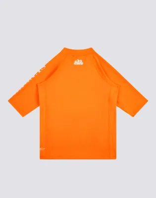 Sundek Rashguard Crew Neck Upf 50  Flash Orange 01