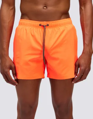 Sundek Swim shorts With Stretch Elastic Waist And Pocket Fluo Orange 01