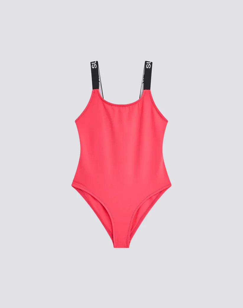Sundek Girls Pitaya One-Piece Swimsuit with Logoed Straps