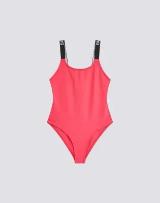 SUNDEK GIRLS GIRLS' ONE-PIECE SWIMSUIT WITH LOGO STRAPS