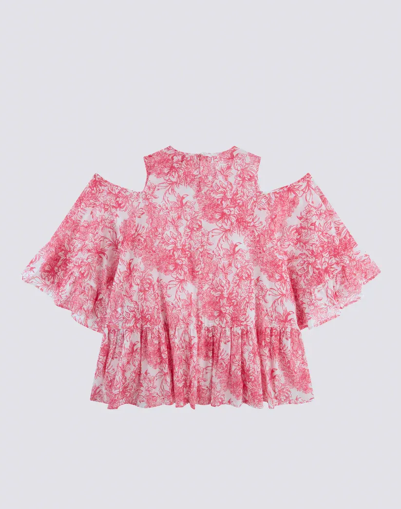 Sundek Girls Pitaya Short Dress with Fleur de Joie Print