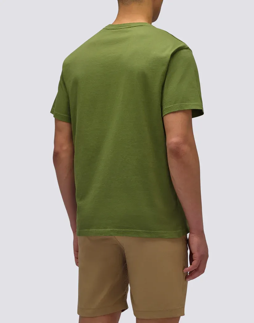 Sundek Men Dino T-Shirt with Tricolour Embroidery