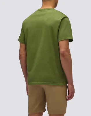 Sundek Men Dino T-Shirt with Tricolour Embroidery