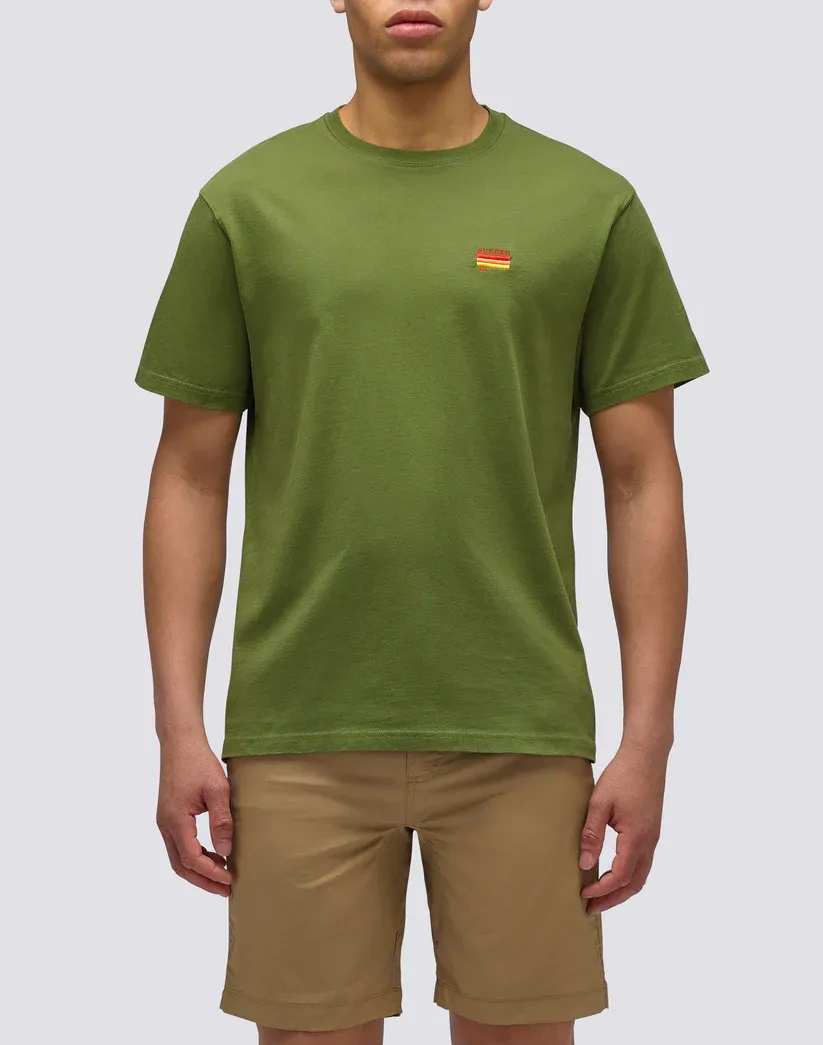 Sundek Men Dino T-Shirt with Tricolour Embroidery