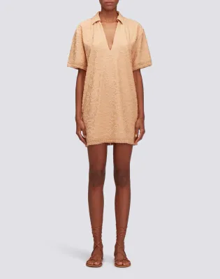 Sundek Women Durian Short Fringed Jacquard Terry Dress