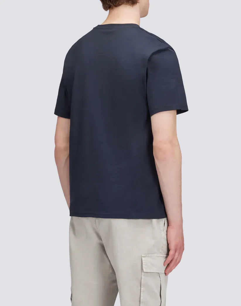 Sundek Men Navy Plain T-Shirt with Archive Logo