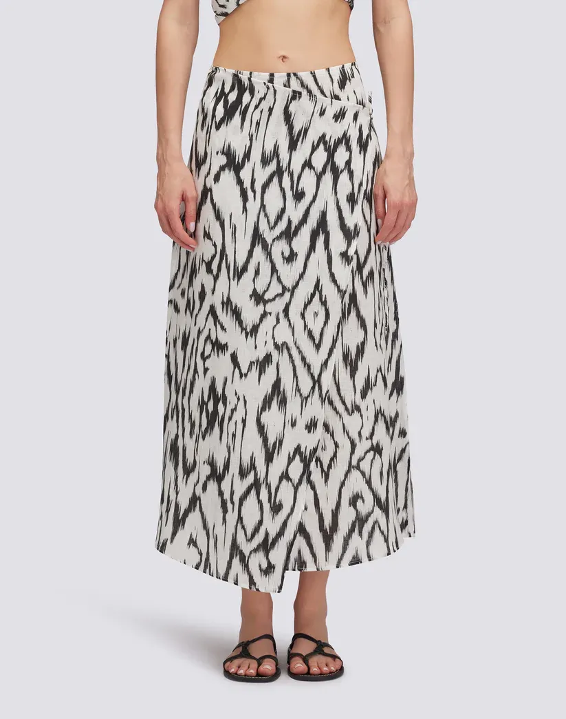 Sundek Women Long Linen Skirt