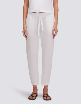 Sundek Women White Poplin Long Trousers