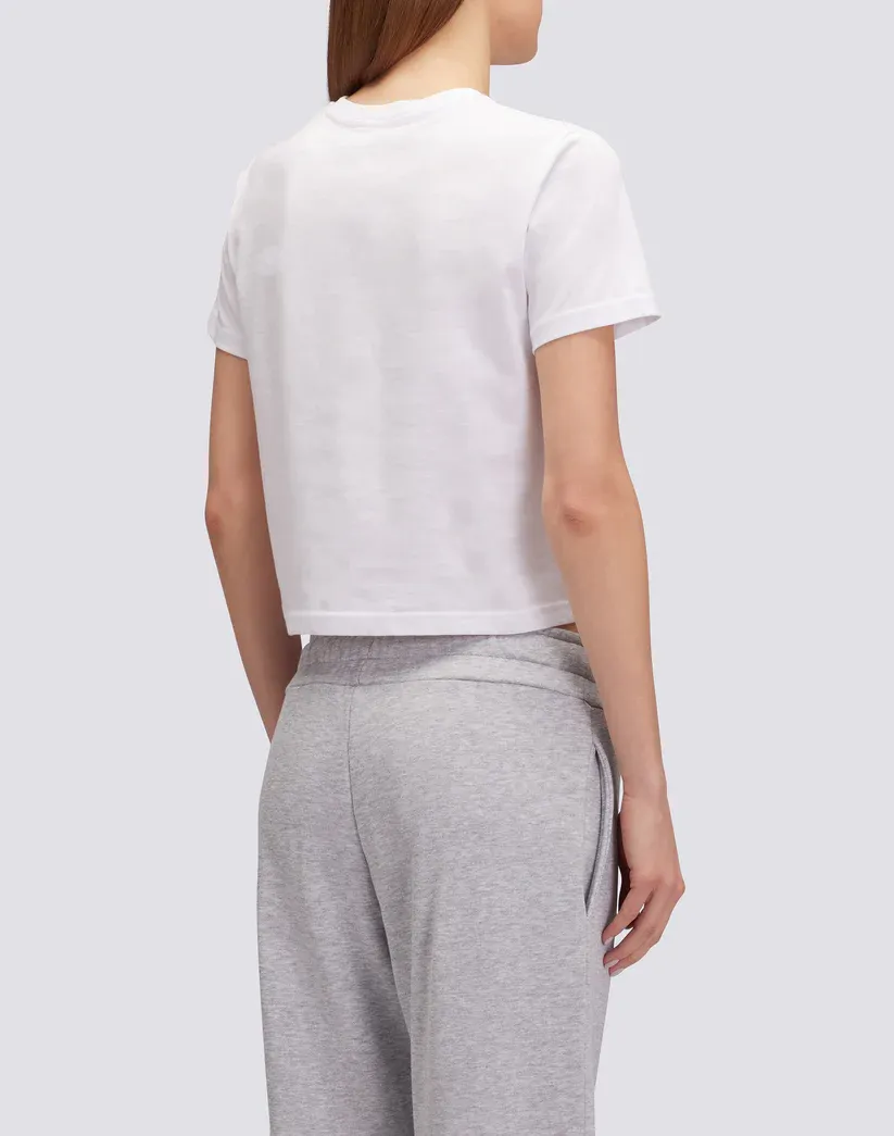 Sundek Women White Cropped T-Shirt
