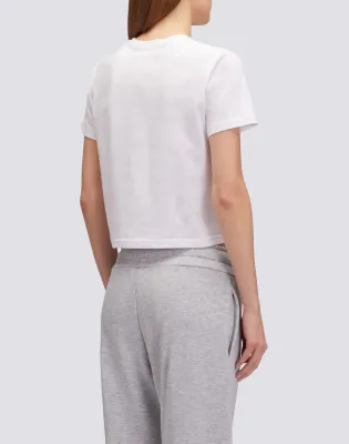Sundek Women White Cropped T-Shirt