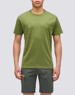 Sundek Men Dino Plain T-Shirt with Embroidery